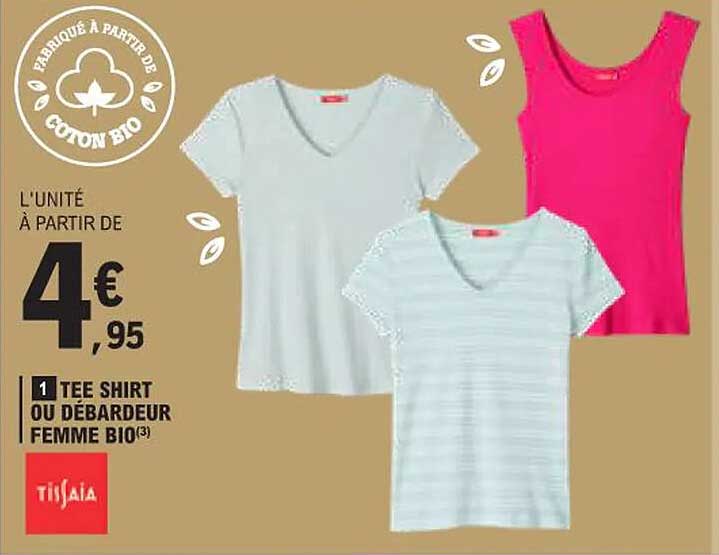 tee-shirt ou débardeur femme bio tissaia