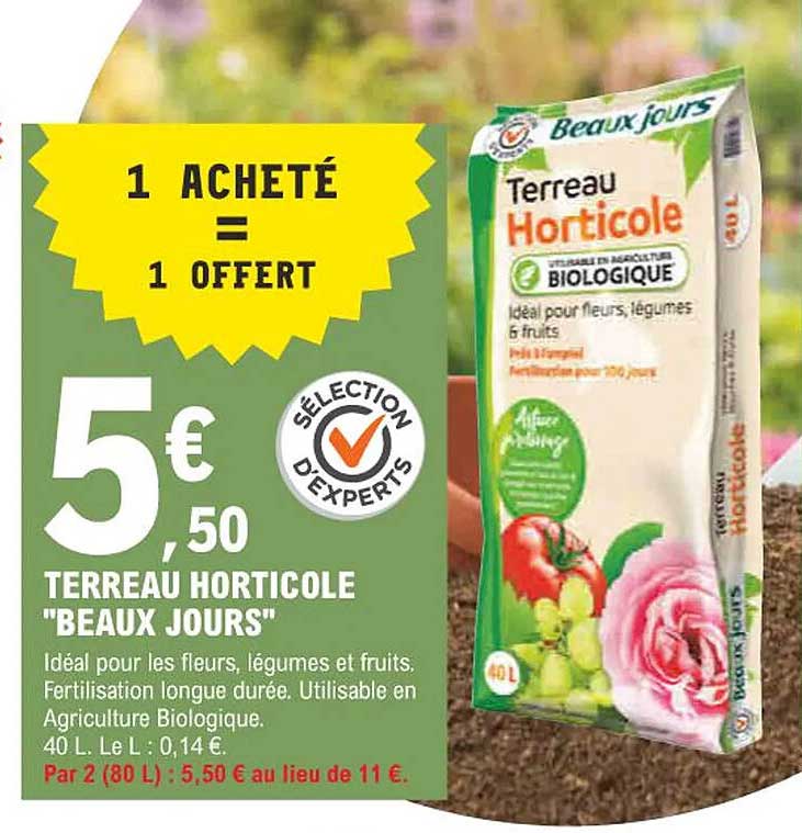 Terreau Horticole "beaux Jours"