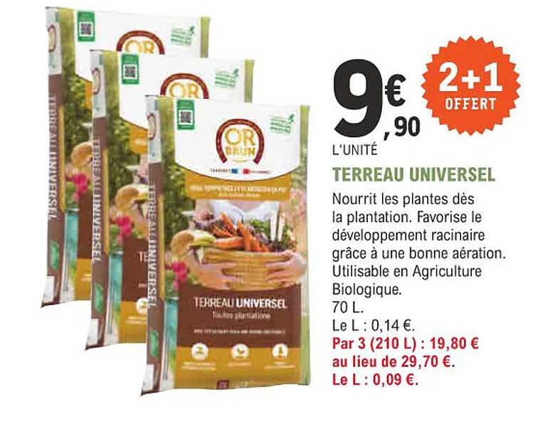 Terreau Universel Or Brun