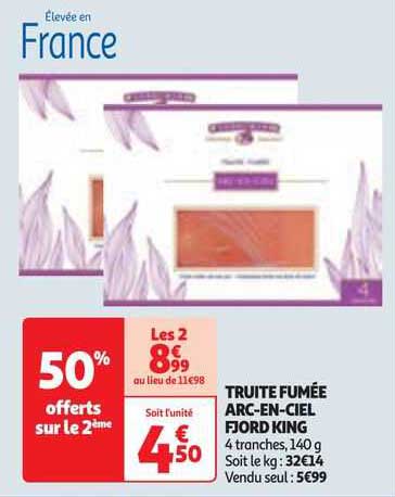 truite fumée arc-en-ciel fjord king