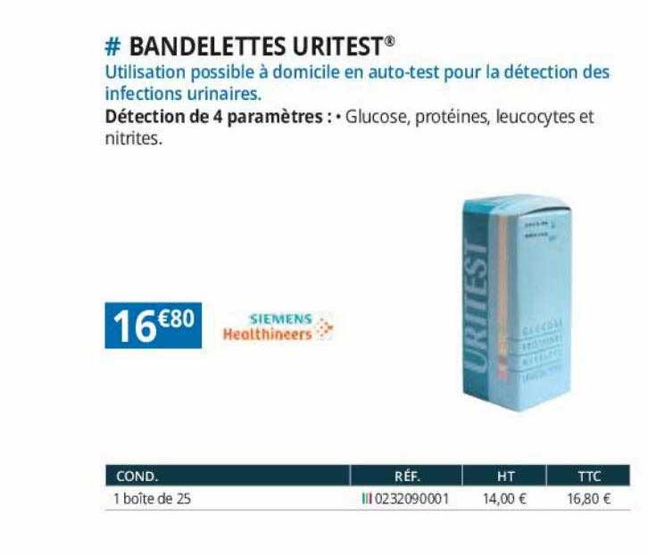 bandelettes uritest