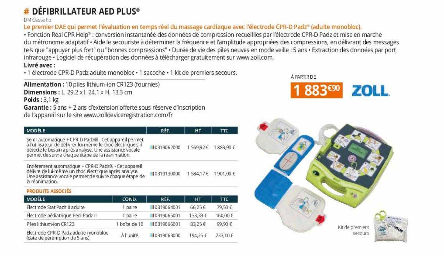 défibrillateur aed plus
