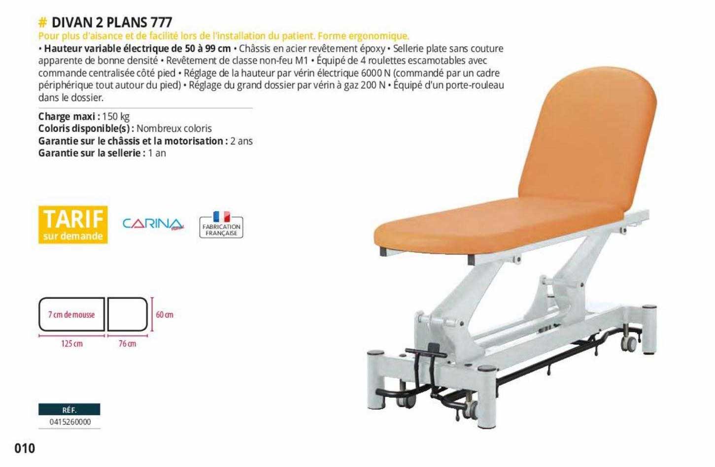 divan 2 plans 777 carina