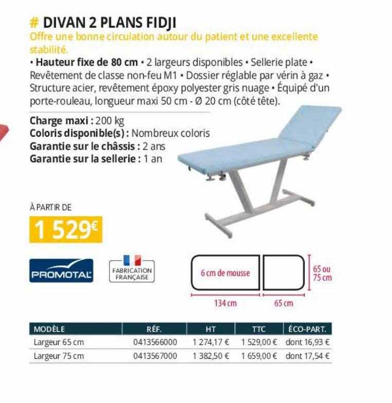 divan 2 plans fidji promotal