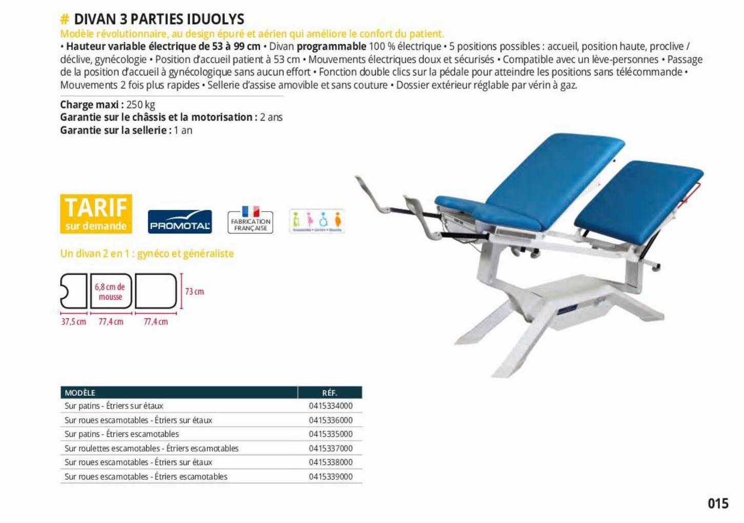 divan 3 parties iduolys