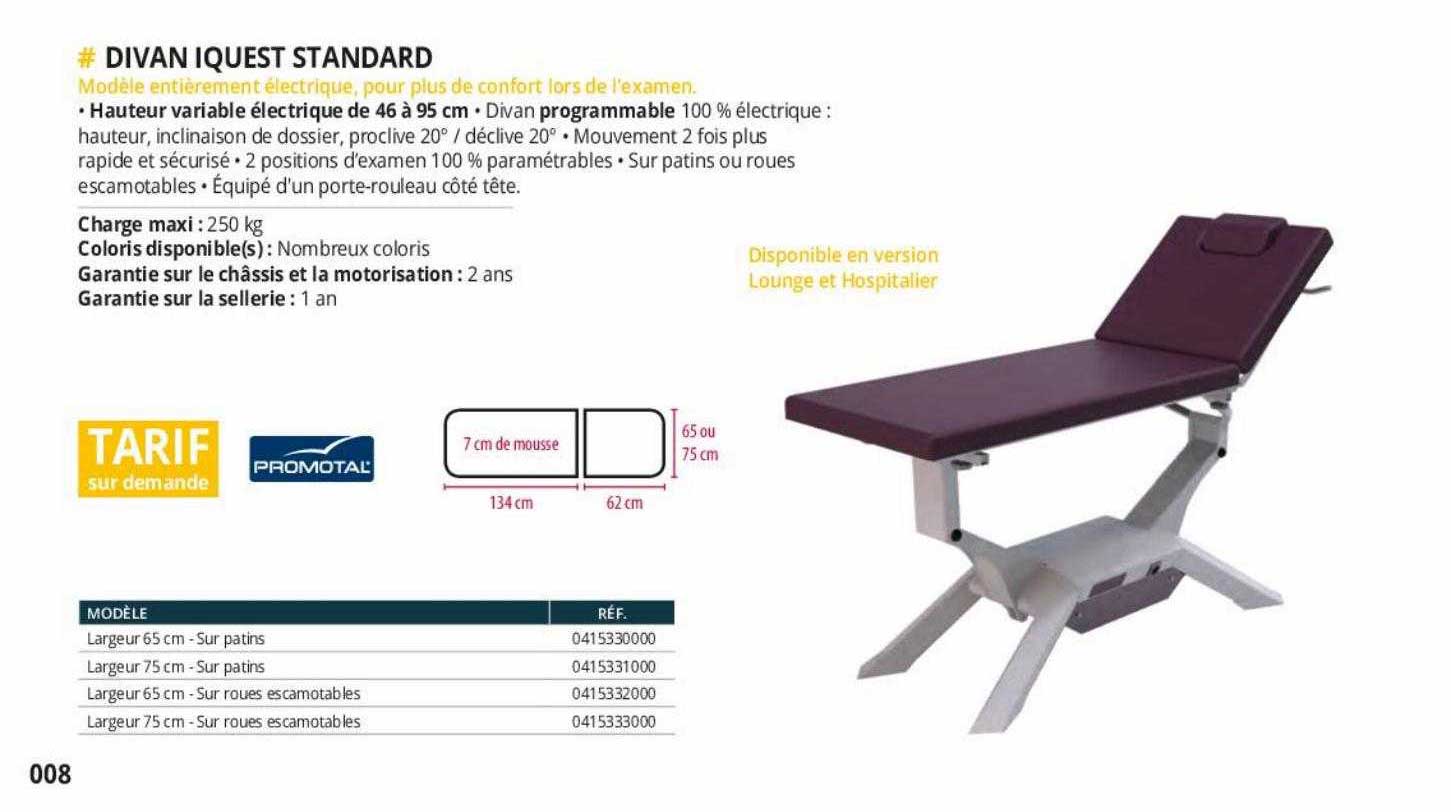 divan iquest standard promotal