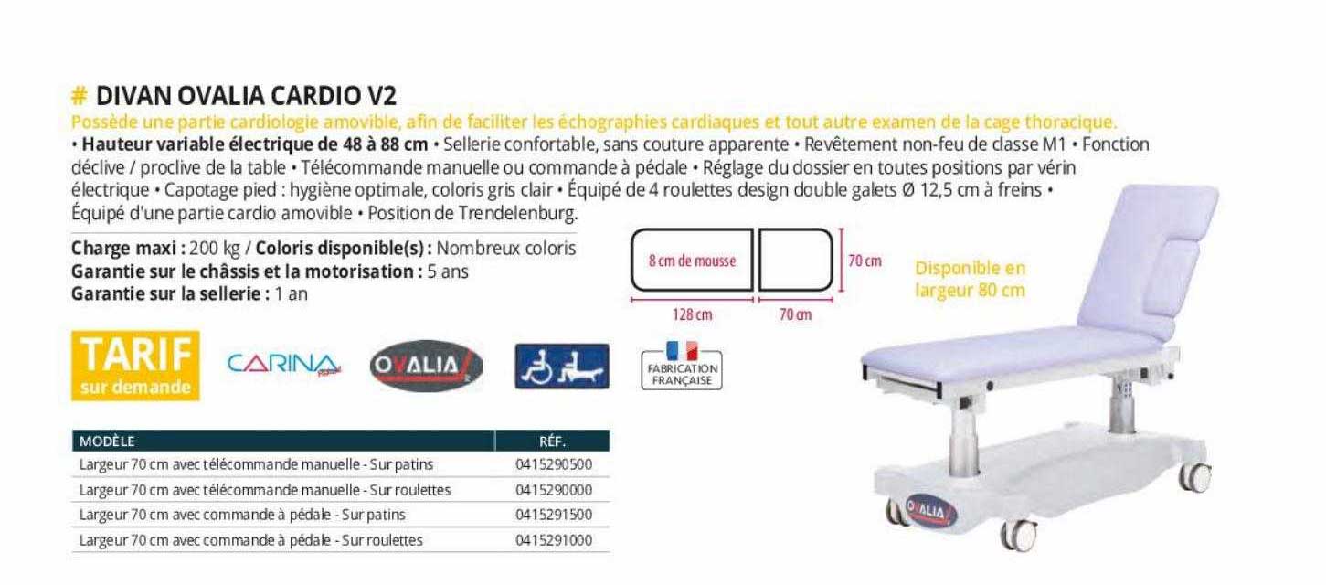 divan ovalia cardio v2