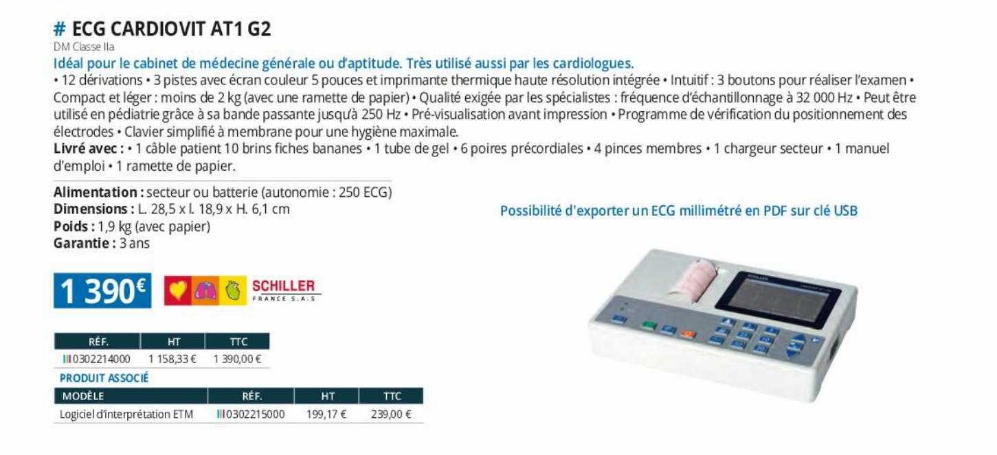 ecg cardiovit at1 g2 schiller