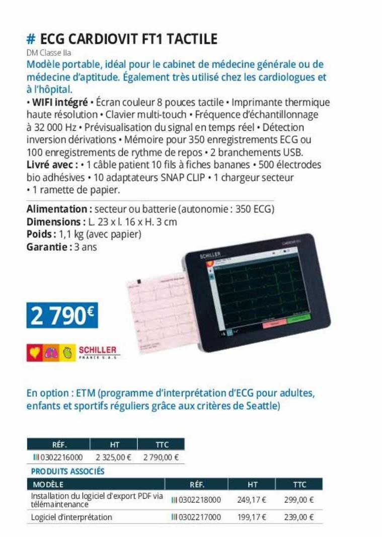 ecg cardiovit ft1 tactile