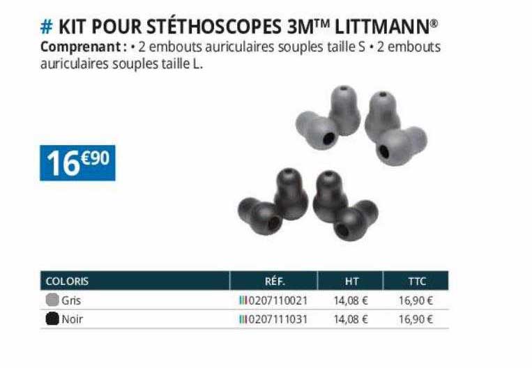 kit pour stéthoscopes 3m littmann