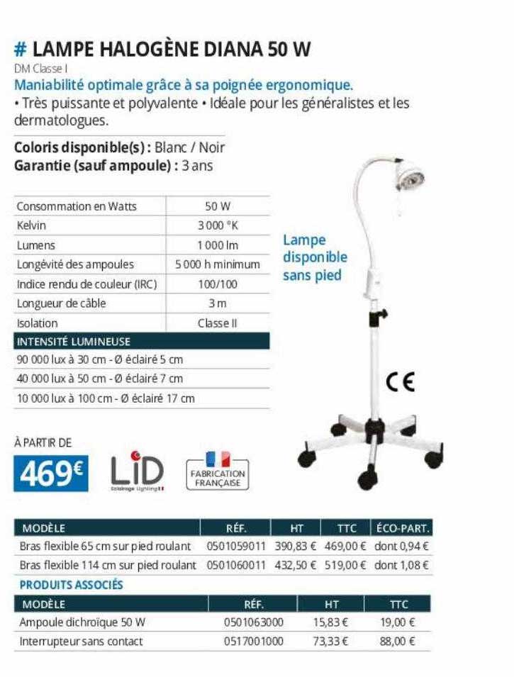 lampe halogène diana 50w