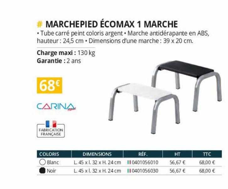 marchepied écomax 1 marche carina