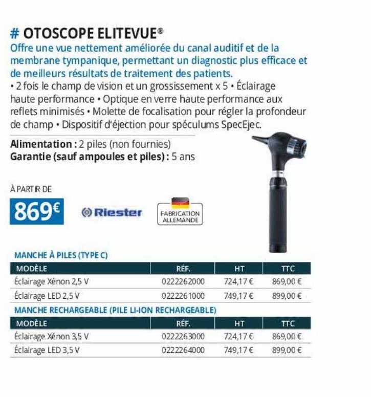 otoscope elitevue riester