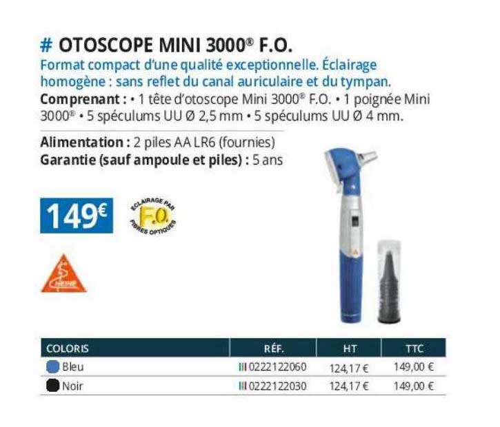 otoscope mini 3000 f.o.