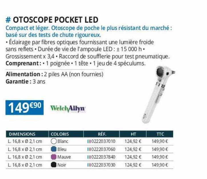 otoscope pocket led welchAllyn