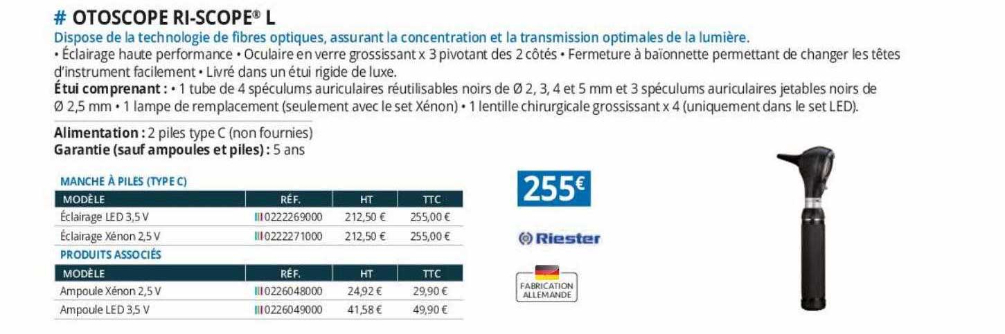 otoscope ri-scope l riester