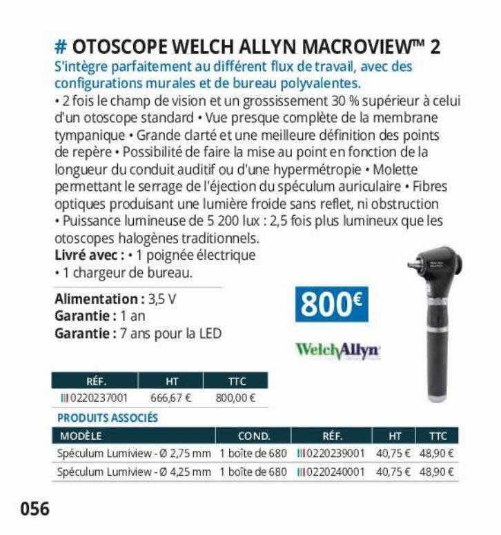 otoscope welch allyn macroview 2 welchAllyn