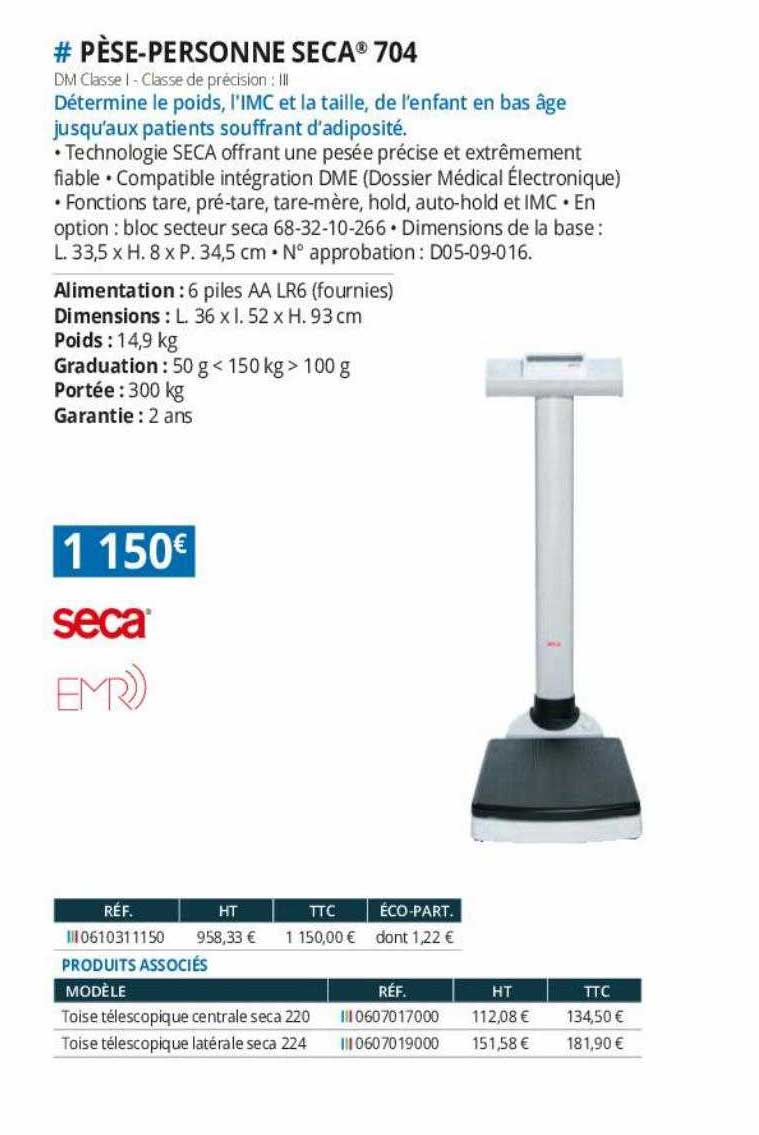 pèse-personne seca 704
