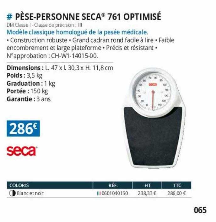 pèse-personne seca 761 optimisé