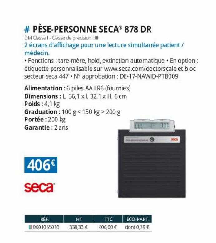 pèse-personne seca 878 dr