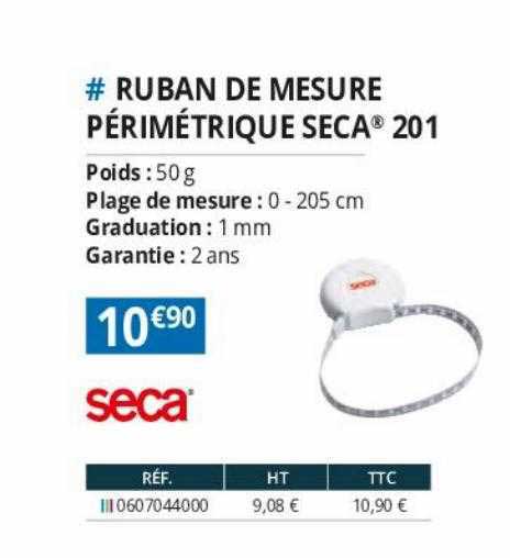 ruban de mesure périmétrique seca 201
