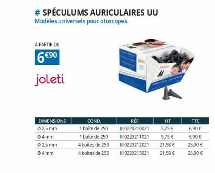 spéculums auriculaires uu joleti