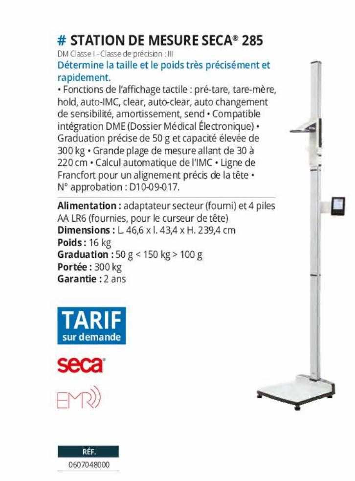 station de mesure seca 285