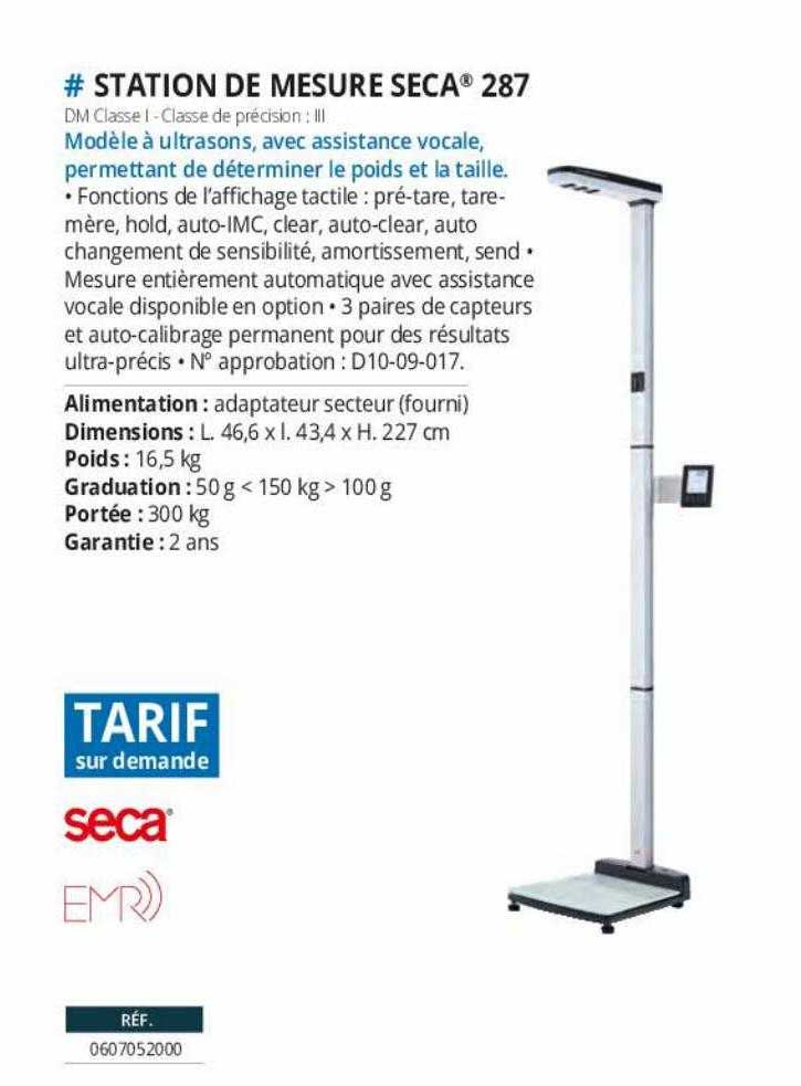 station de mesure seca 287