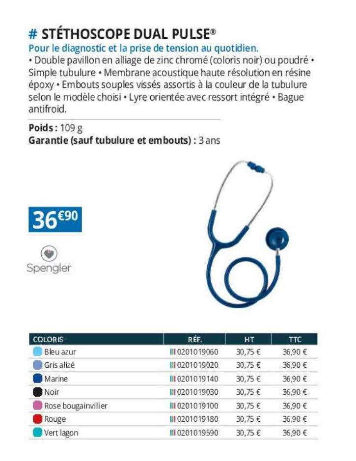stéthoscope dual pulse spengler