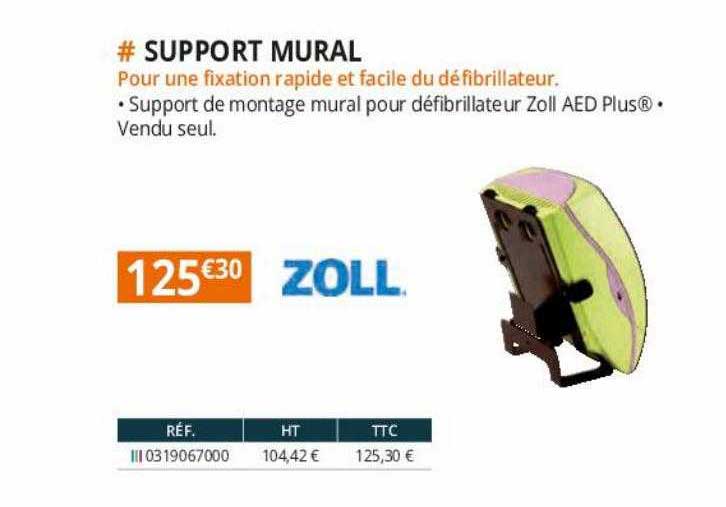 support mural zoll