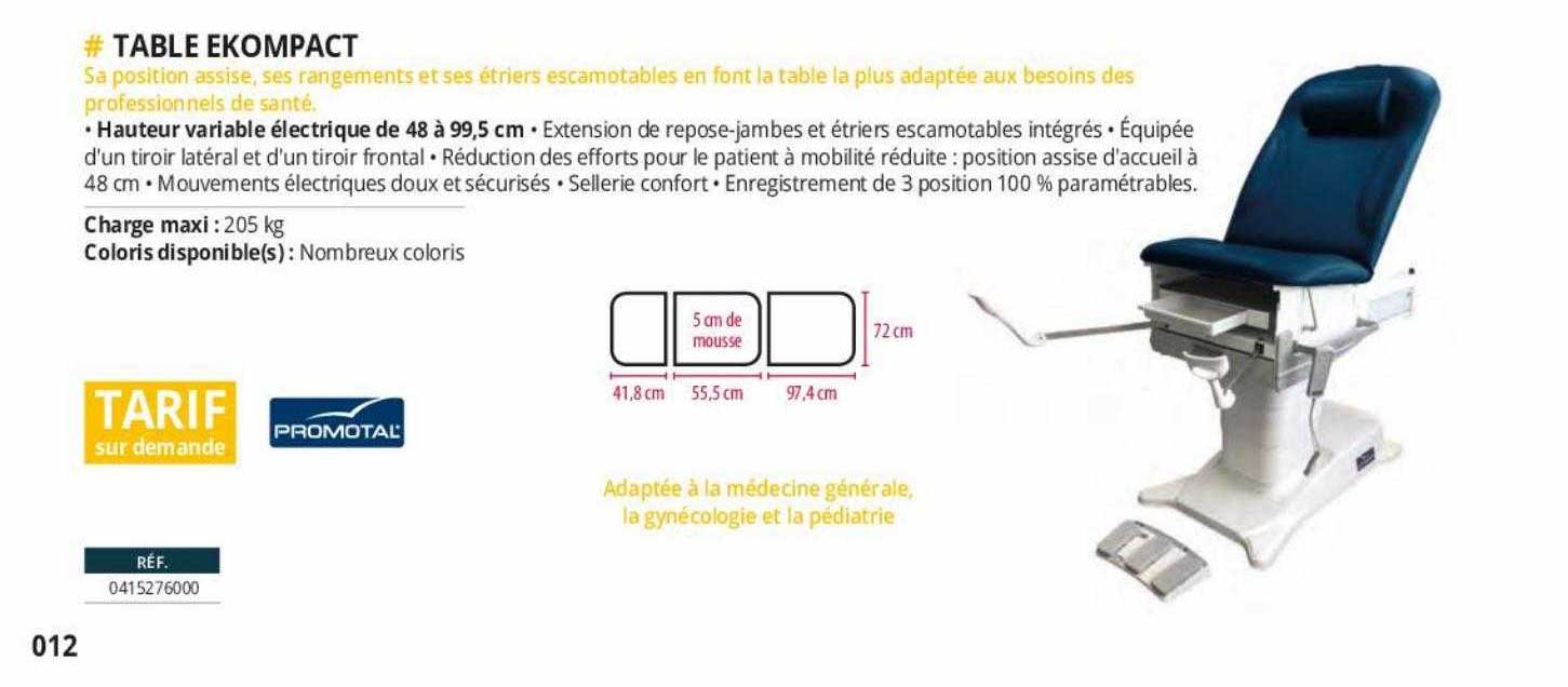 table ekompact promotal
