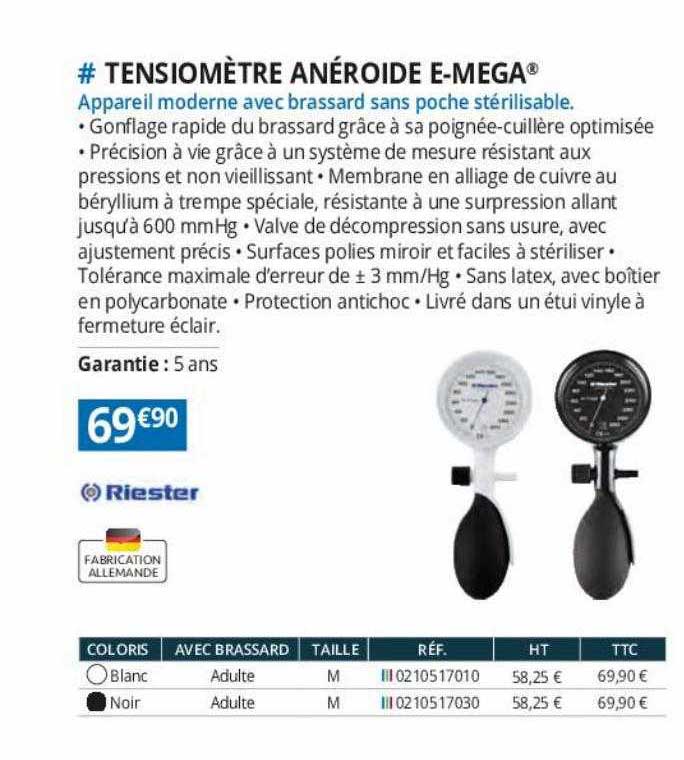 tensiomètre anéroide e-mega