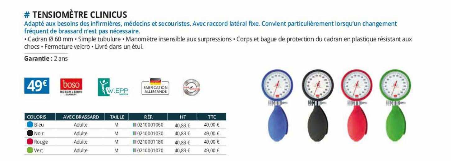 Tensiomètre Clinicus