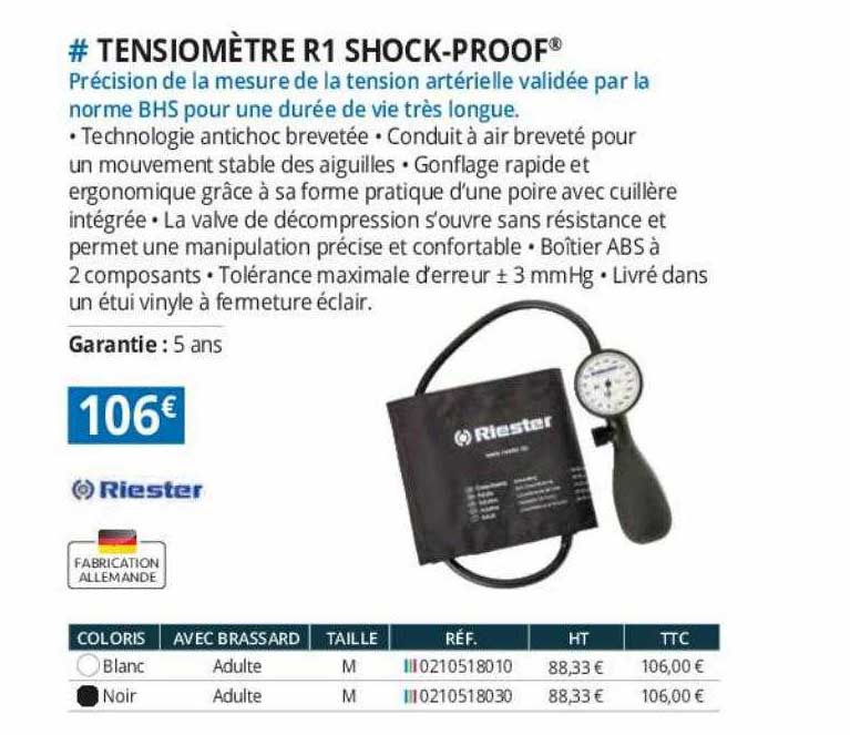 tensiomètre r1 schock-proof riester
