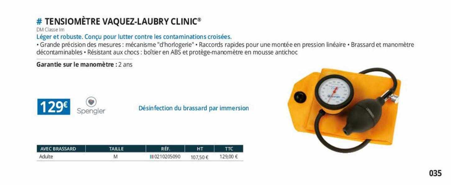 Tensiomètre Vaquez-laubry Clinic Spengler