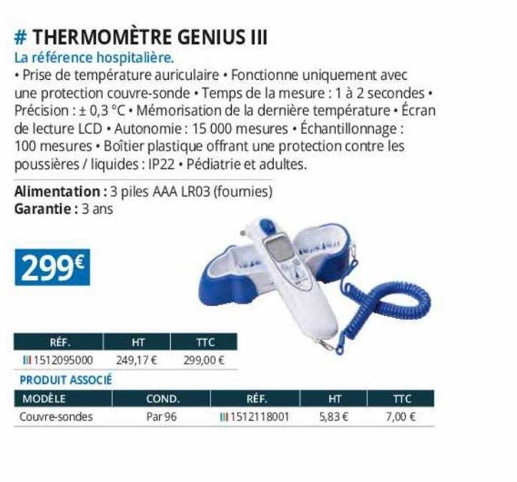 thermomètre genius III