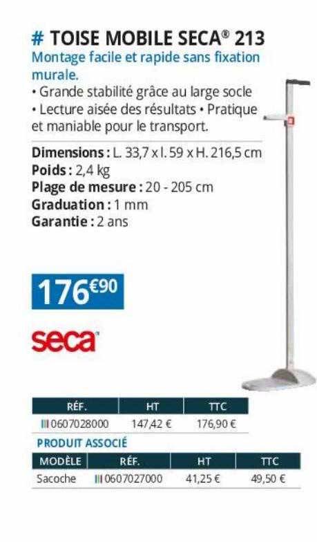 toise mobile seca 213