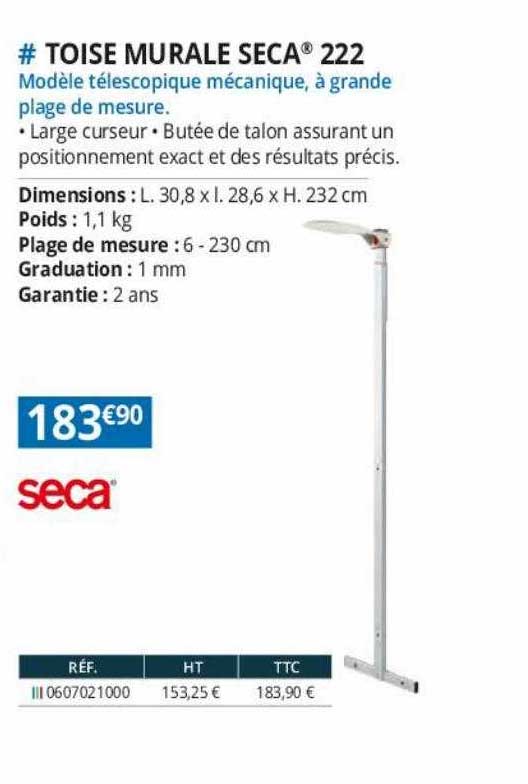 toise murale seca 222