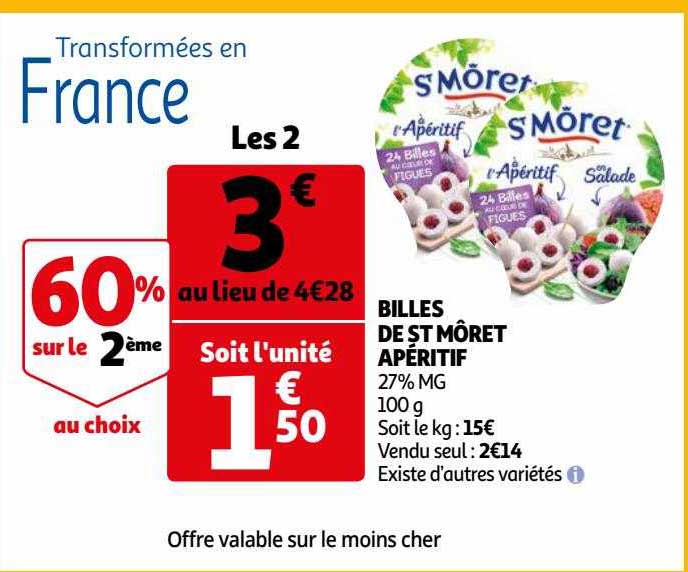 Billes De St Môret Apritif