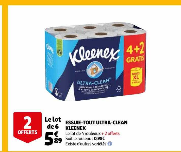 essuie-tout ultra-clean kleenex