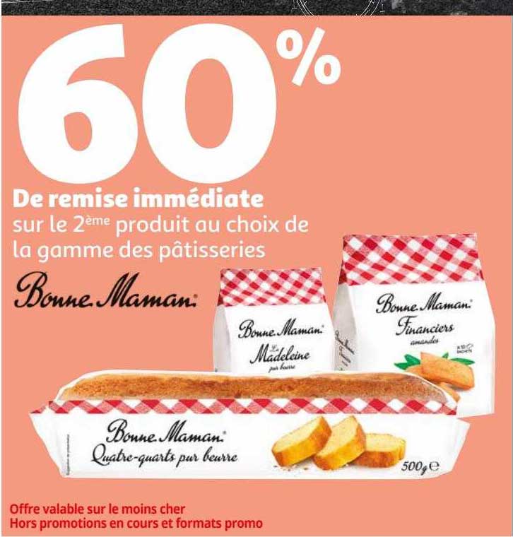 la gamme des pâtisseries bonne maman