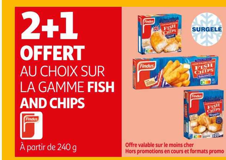 la gamme fish and chips findus