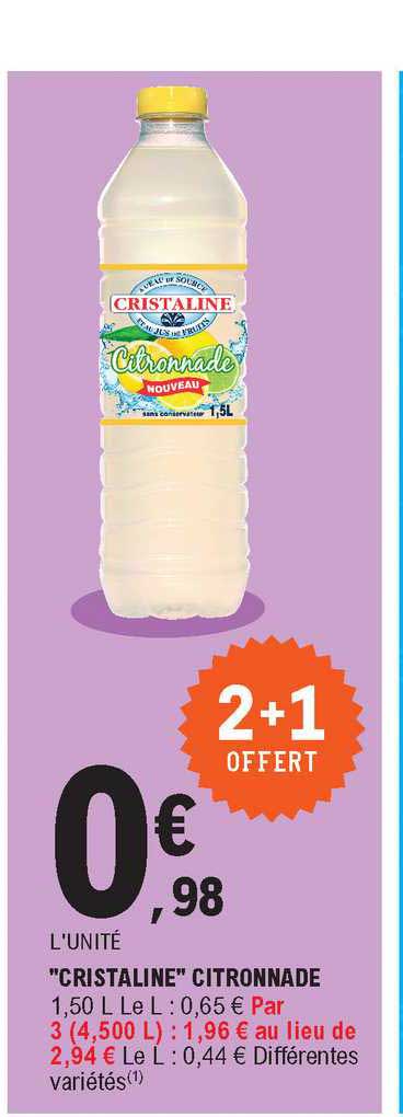 "cristaline" Citronnade