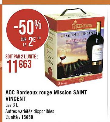 aoc bordeaux rouge mission saint vincent