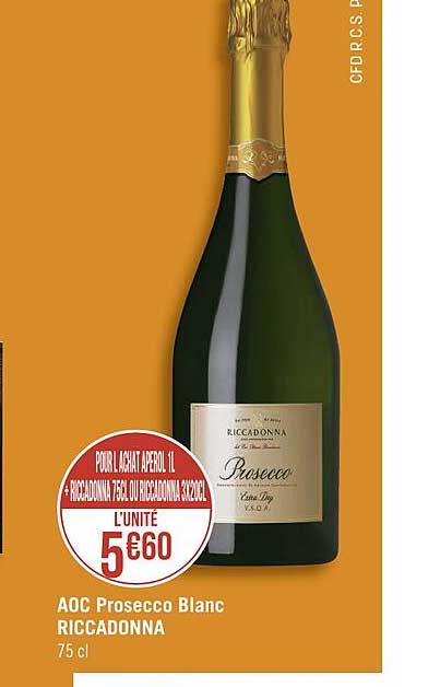 Aoc Prosecco Blanc Riccadonna