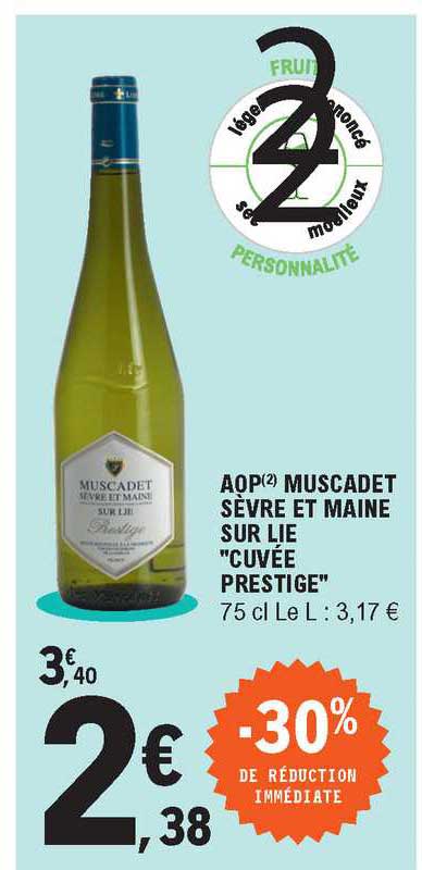 aop muscadet sèvre et maine sur lie "cuvée prestige"