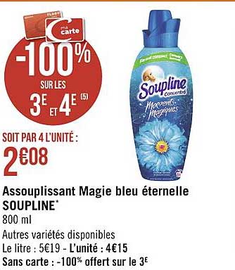 assouplissant magie bleu éternelle soupline