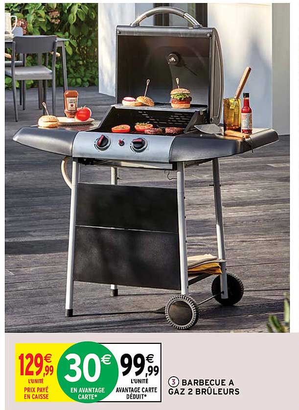 barbecue à gaz 2 brûleurs