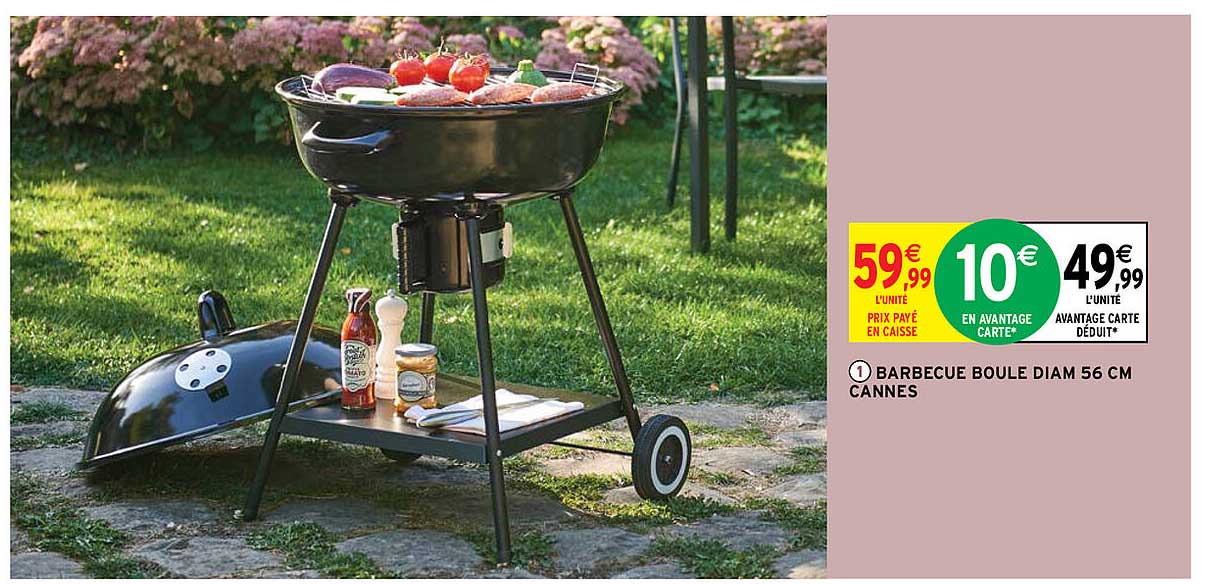 barbecue boule diam 56 cm cannes