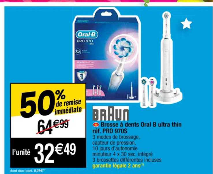 brosse à dents oral b ultra thin braun